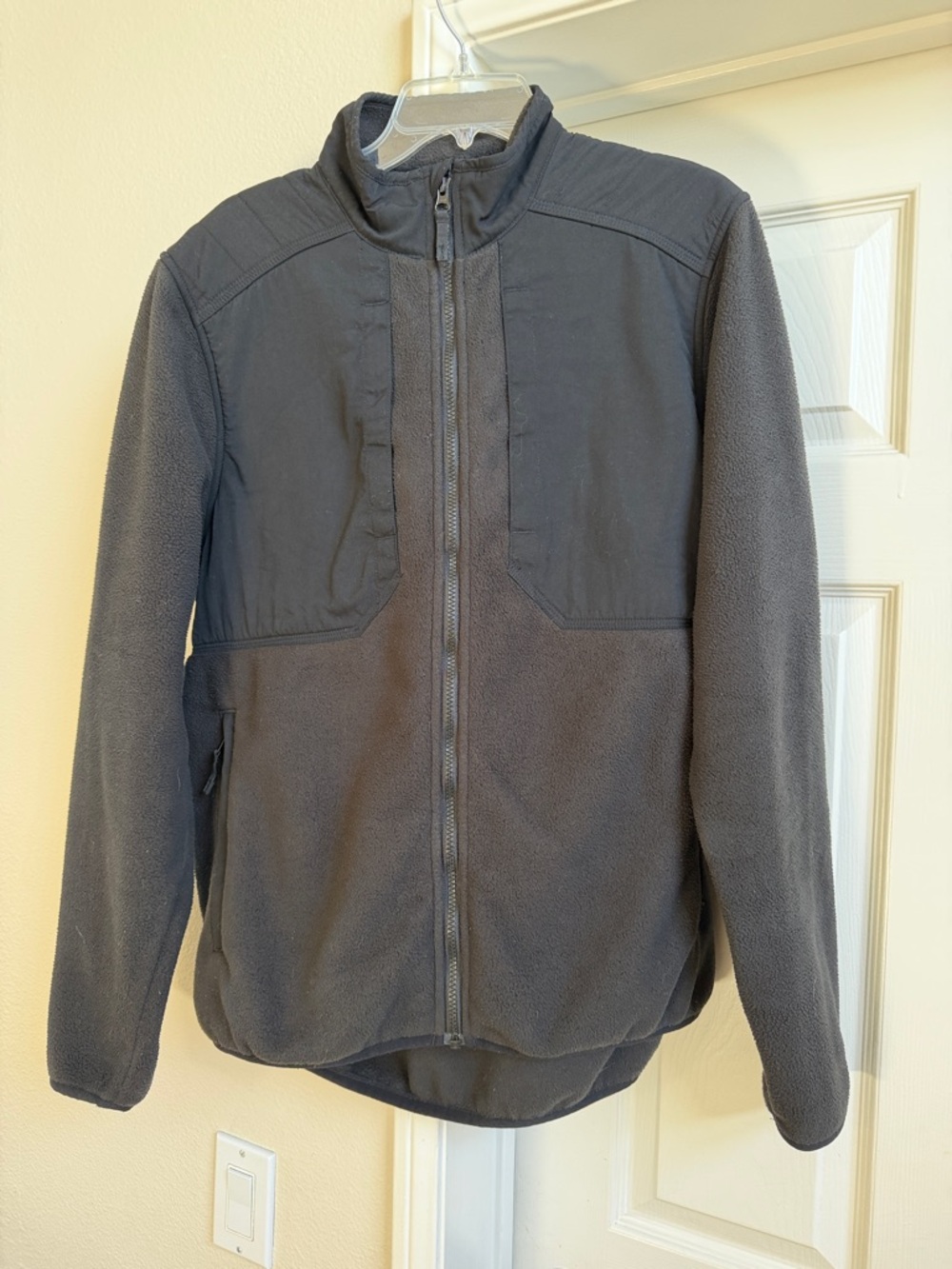 5.11 Tactical Men's Black Fleece and Nylon Full-Zip Jacket